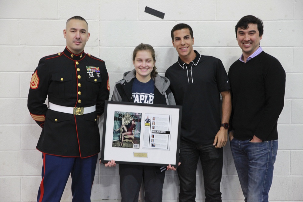 Sports Illustrated and the Marine Corps award Hannah DeBalsi Athlete of the Month