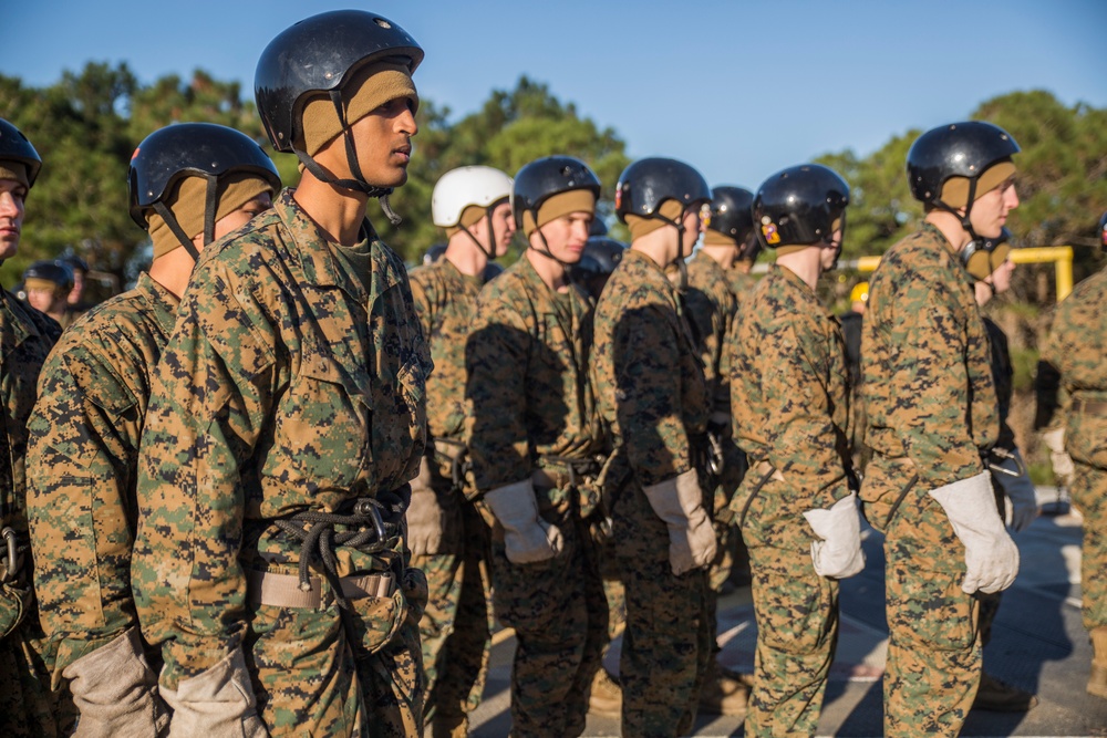 Photo Gallery: Marine recruits test limits, learn to rappel on Parris Island