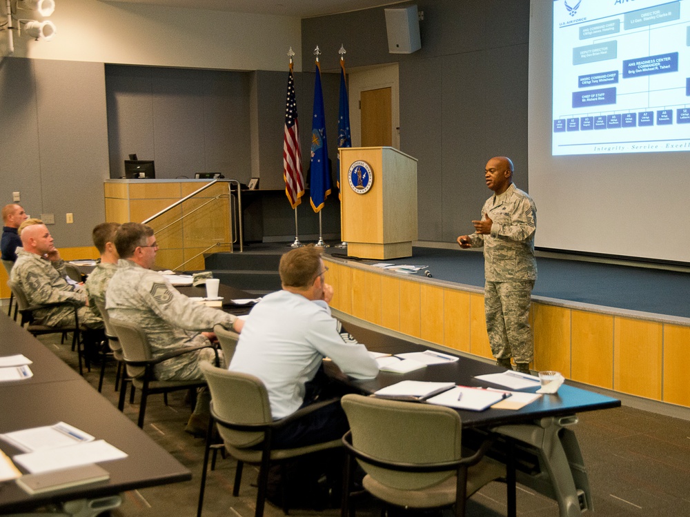 ANGRC hosts senior enlisted leaders fly-in