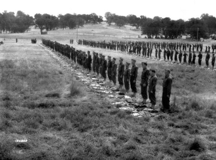 4th Army formation at Hunter Liggett Military Reservation 1941