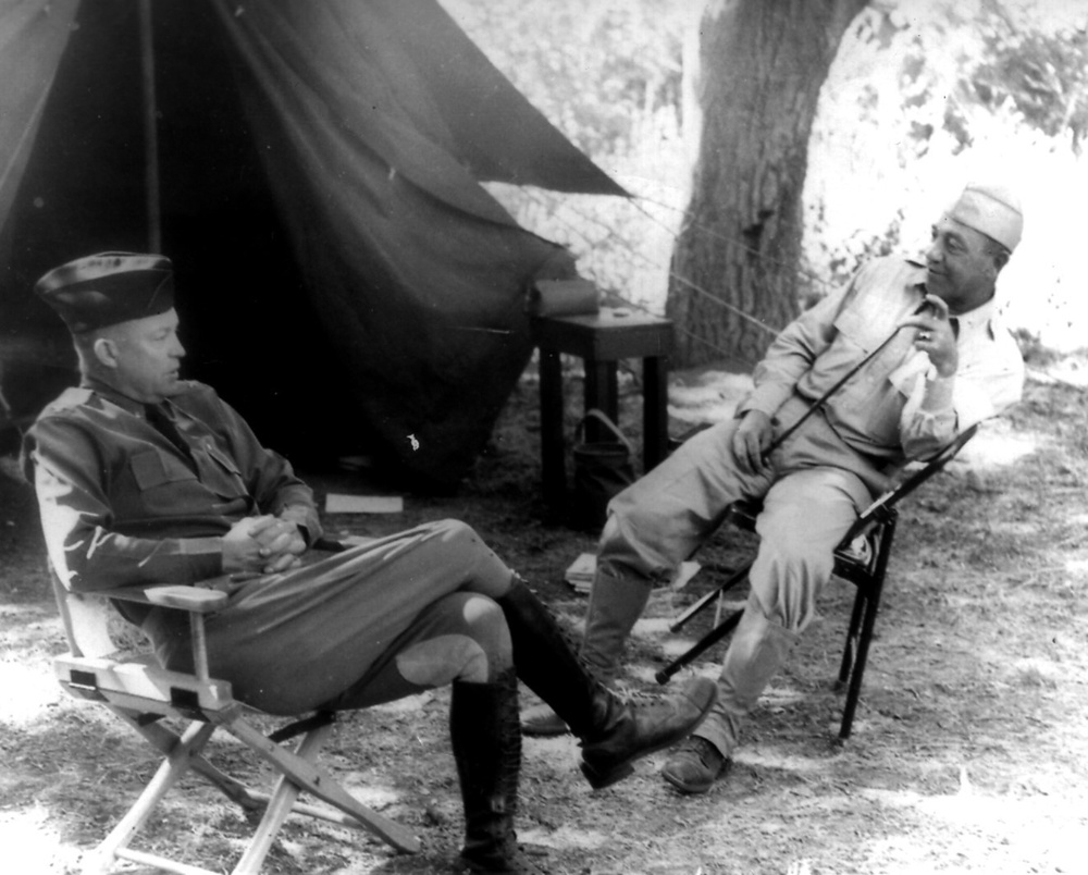 Eisenhower and Bradley at Hunter Liggett Military Reservation