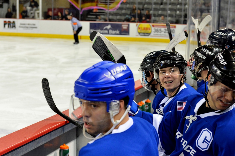 JBER Army vs. Air Force hockey match 2016