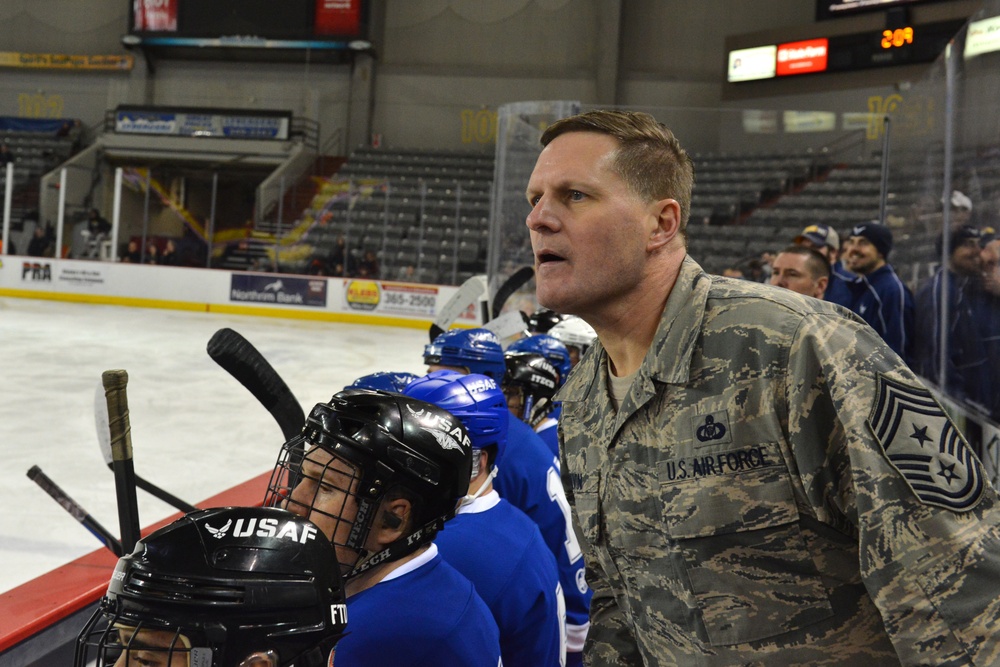 JBER Army vs. Air Force hockey match 2016