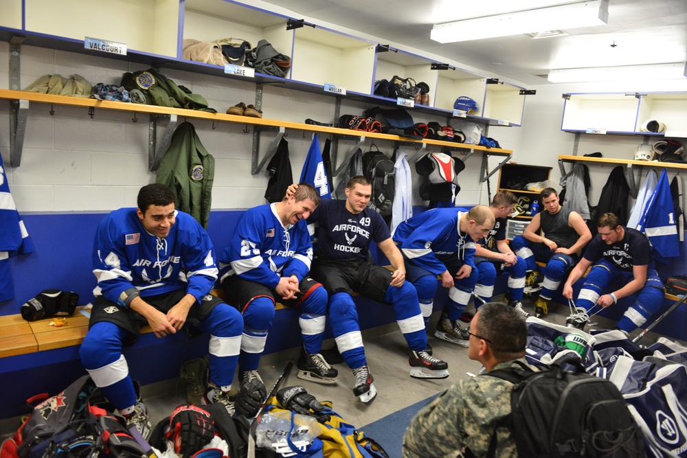 JBER Army vs. Air Force hockey match 2016