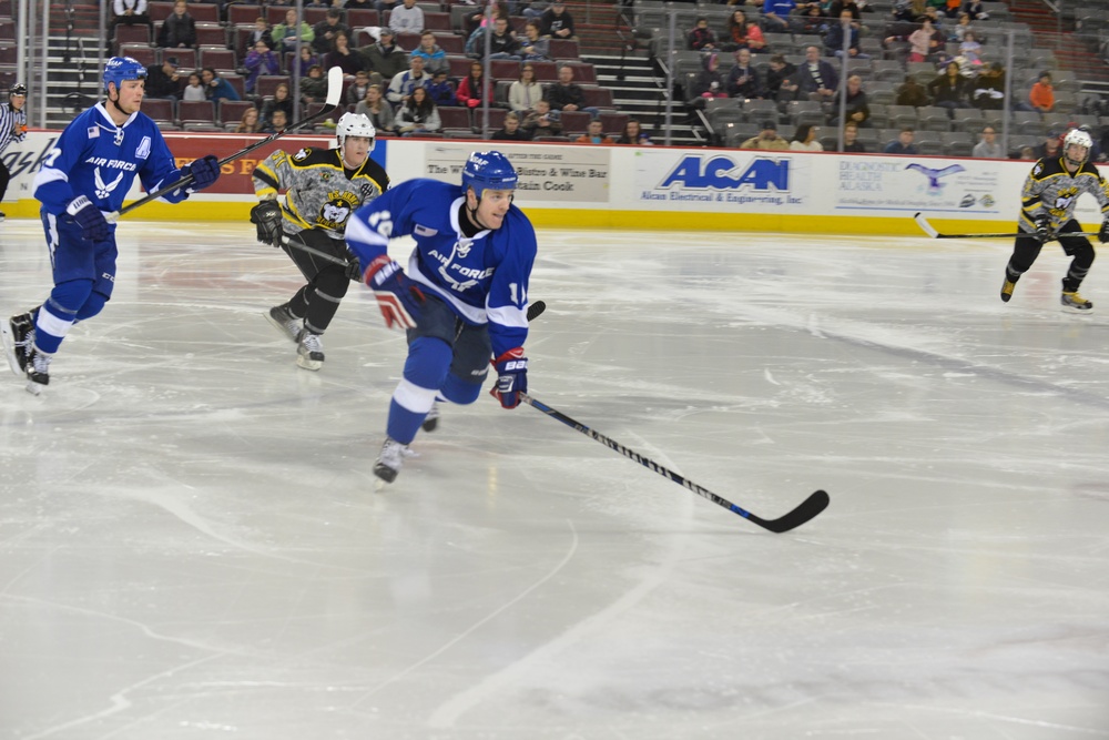 JBER Army vs. Air Force hockey match 2016