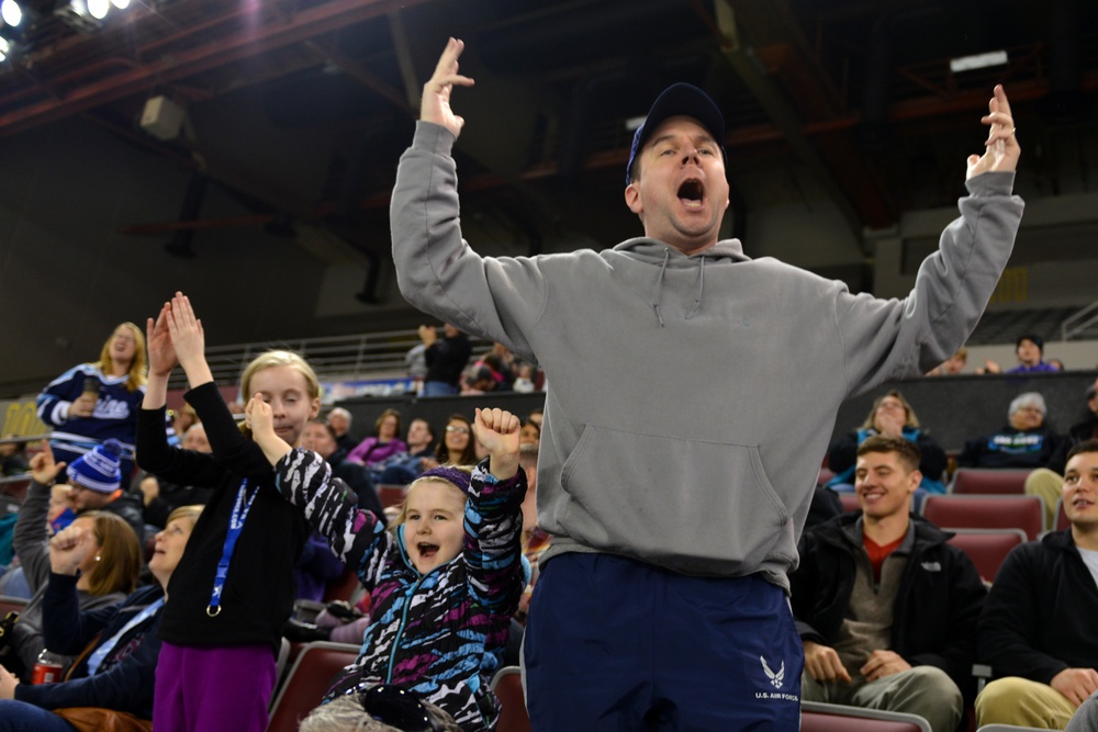 JBER Army vs. Air Force hockey match 2016