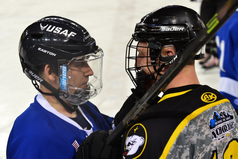 JBER Army vs. Air Force hockey match 2016