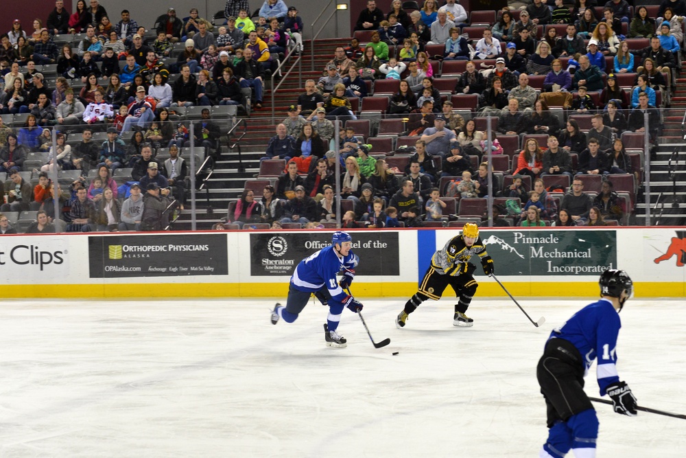 JBER Army vs. Air Force hockey match 2016