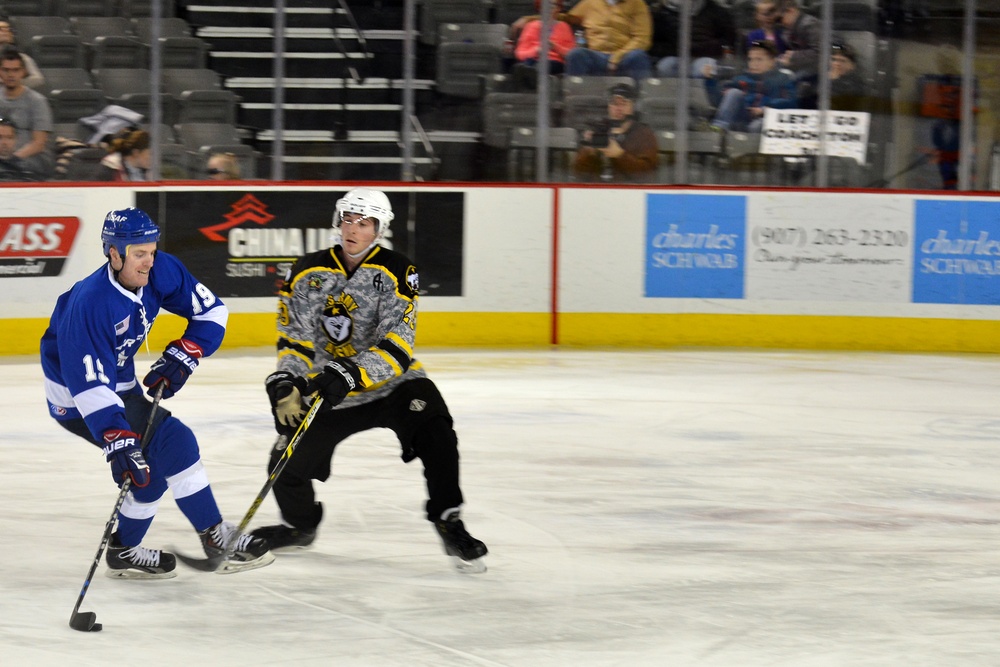 JBER Army vs. Air Force hockey match 2016