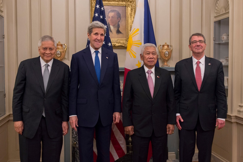 Secretary of defense meets with Philippines Secretary of Foreign Affairs and Secretary of National Defense