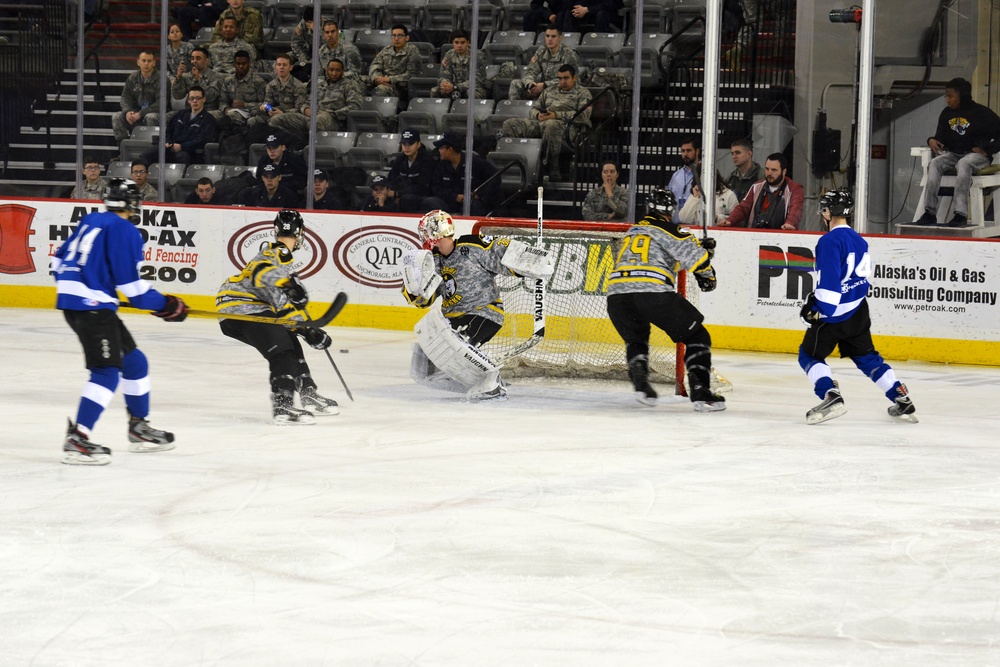 JBER Army vs. Air Force hockey match 2016