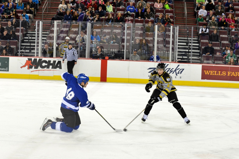 JBER Army vs. Air Force hockey match 2016