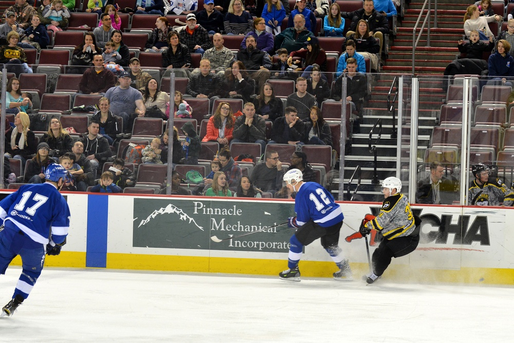 JBER Army vs. Air Force hockey match 2016