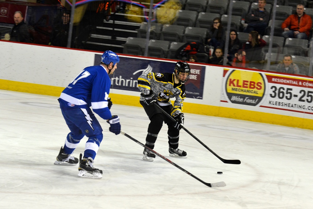 JBER Army vs. Air Force hockey match 2016