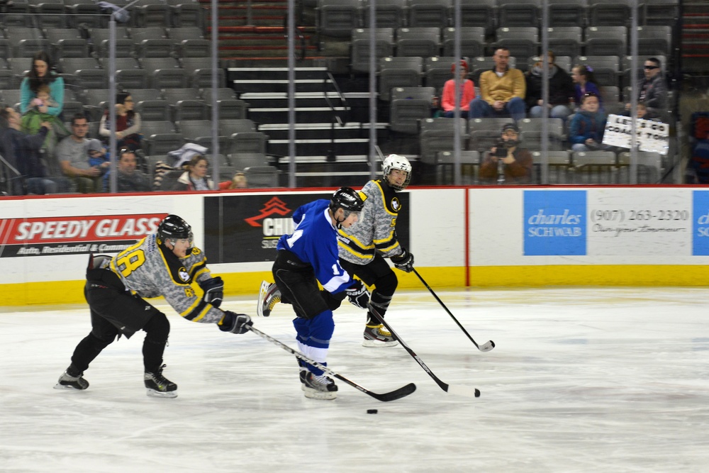 JBER Army vs. Air Force hockey match 2016