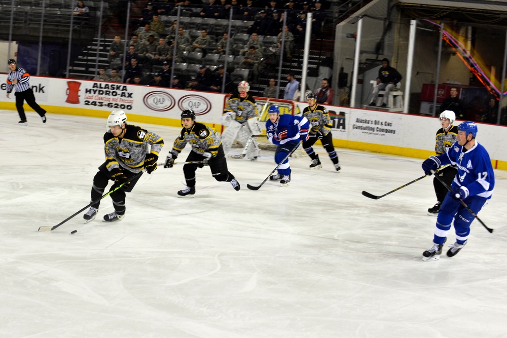 JBER Army vs. Air Force hockey match 2016