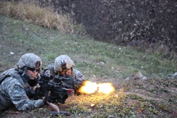 A platoon leader who leads on and off the field