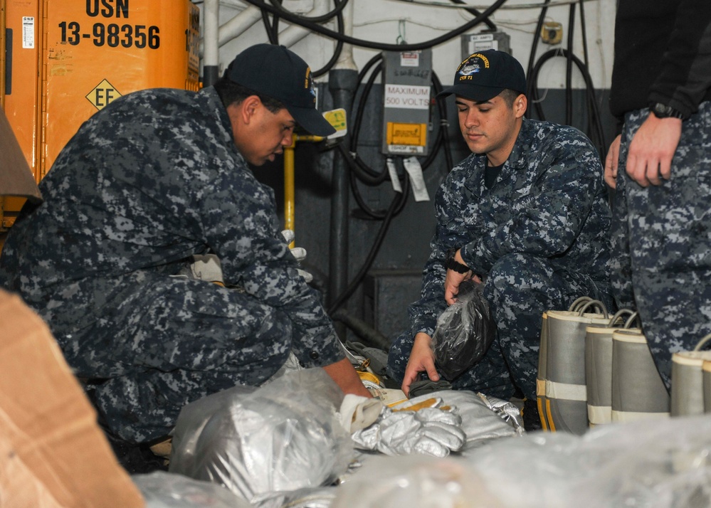 USS Theodore Roosevelt action