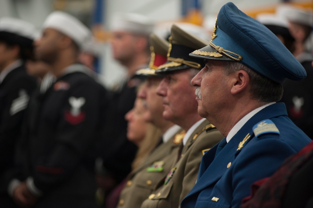 NSF Deveselu change of command ceremony