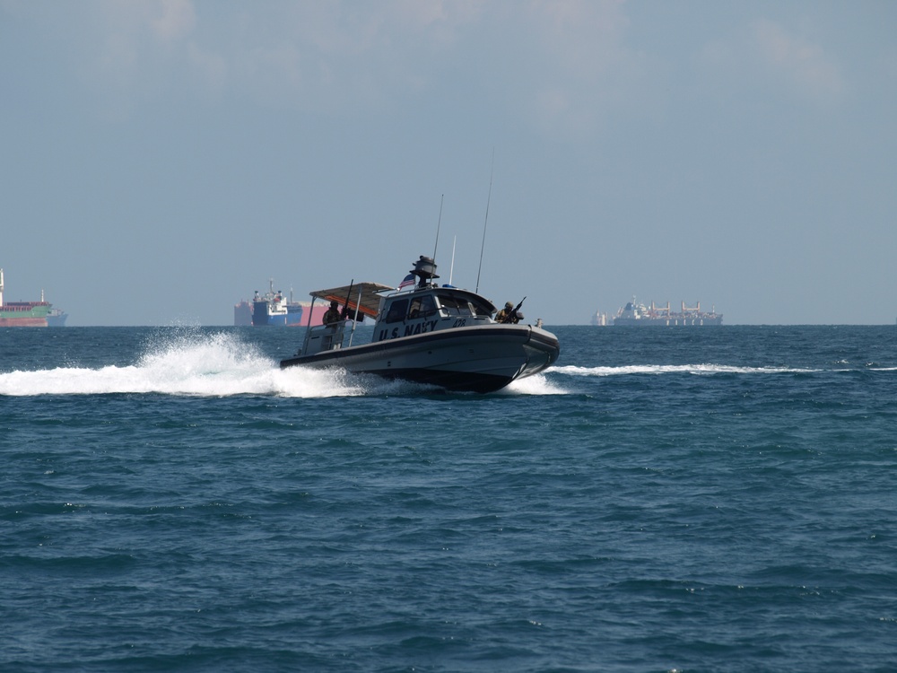 Coastal Riverine Squadron 10 in Port of Djibouti