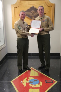 MWHS-2 Sergeant Major recognized for meritorious service