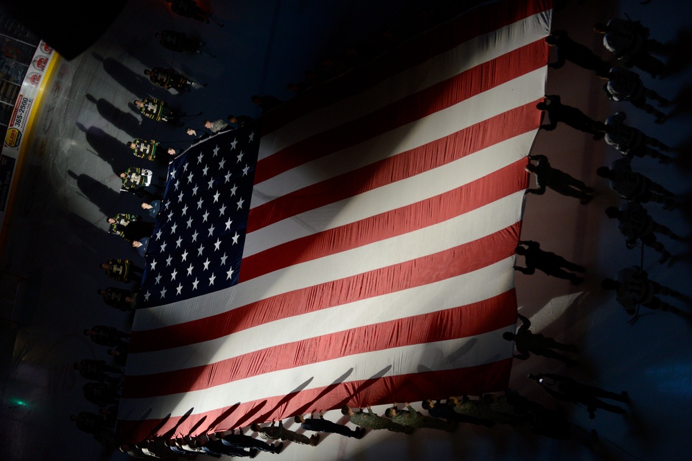 UAA military appreciation hockey game