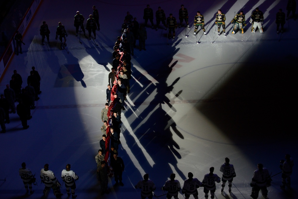 UAA military appreciation hockey game