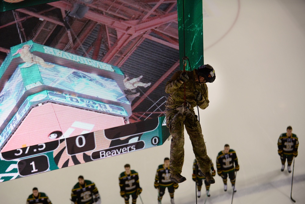 UAA military appreciation hockey game