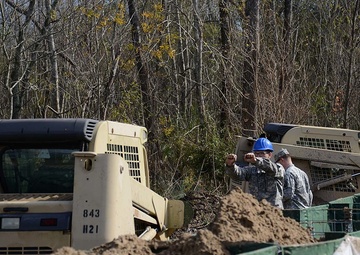 Louisiana Guardsmen continue building, monitoring flood barriers