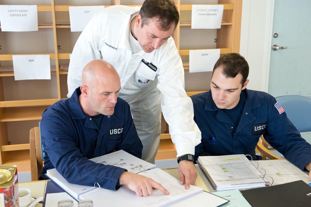 Coast Guard inspects high-tech LNG tanker for US entry