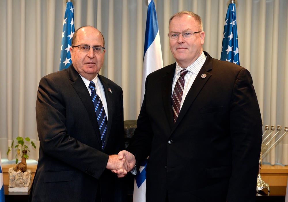 Deputy Secretary of Defense Bob Work meets Israeli MOD Yaalon