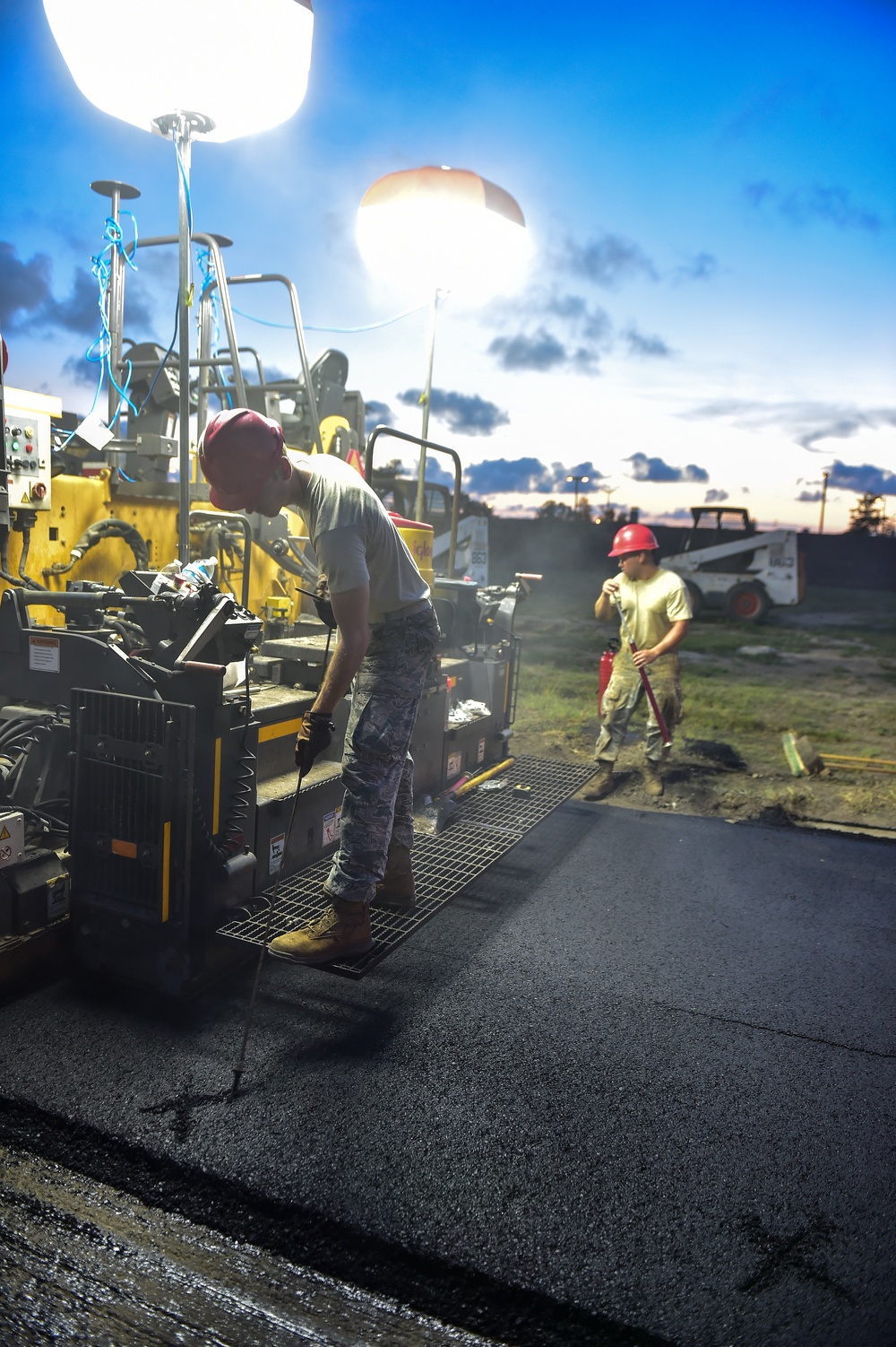 823rd RED HORSE Squadron conducts road re-construction project