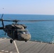 40th CAB helicopters land aboard the USNS Alan Shepard
