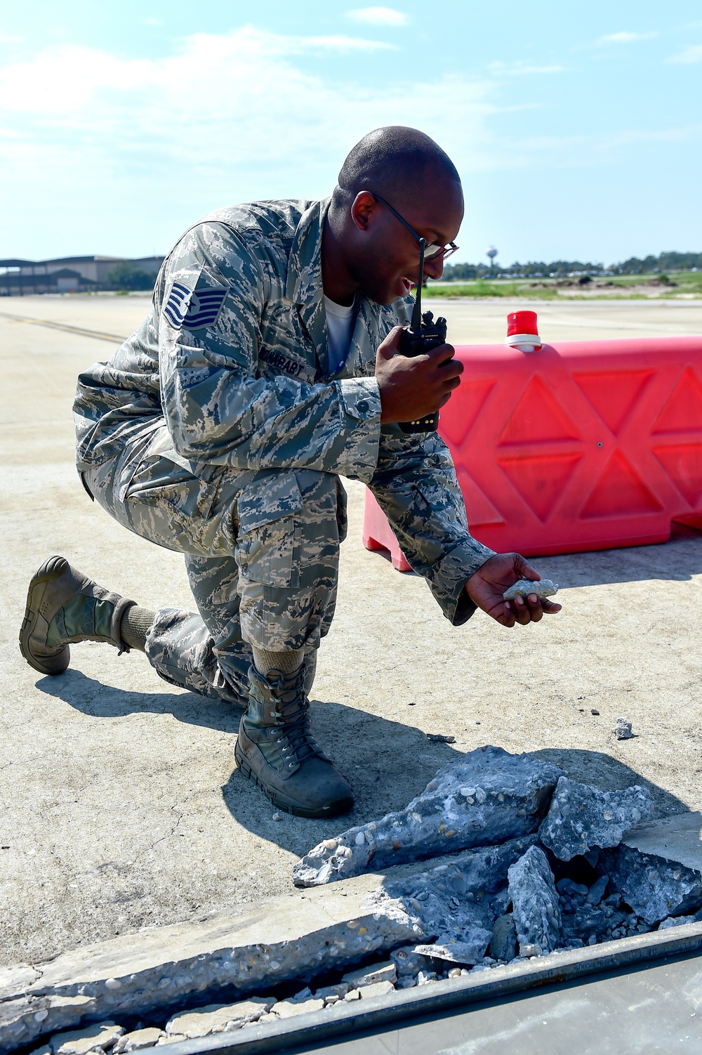 Airfield management maintain aircraft safe haven