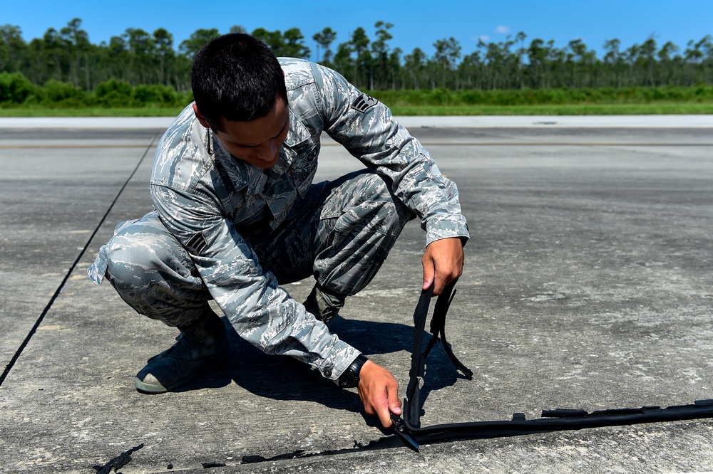 Airfield management maintain aircraft safe haven