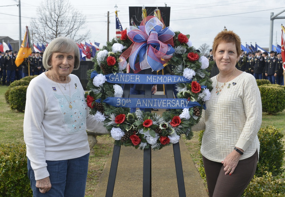 The Gander Memorial, 30th anniversary ceremony