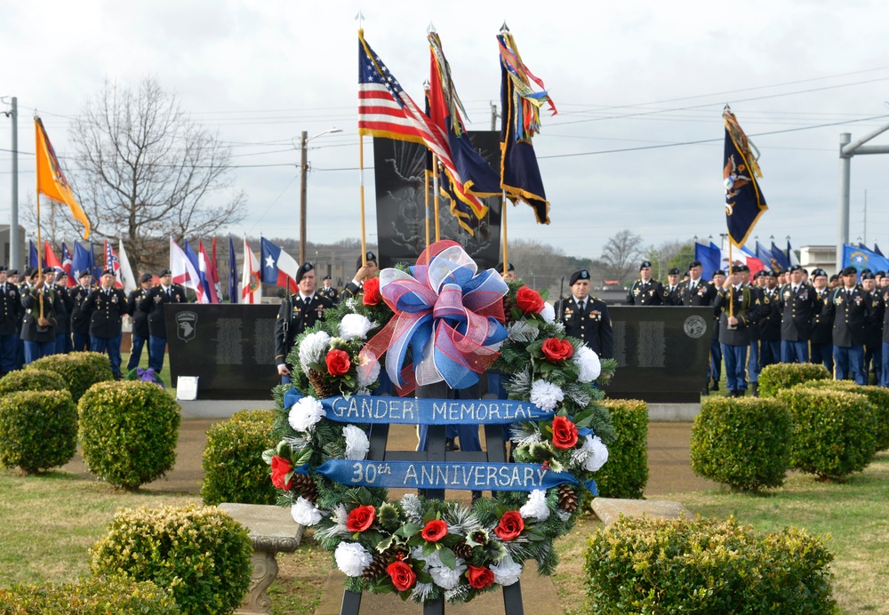 The Gander Memorial, 30th anniversary ceremony