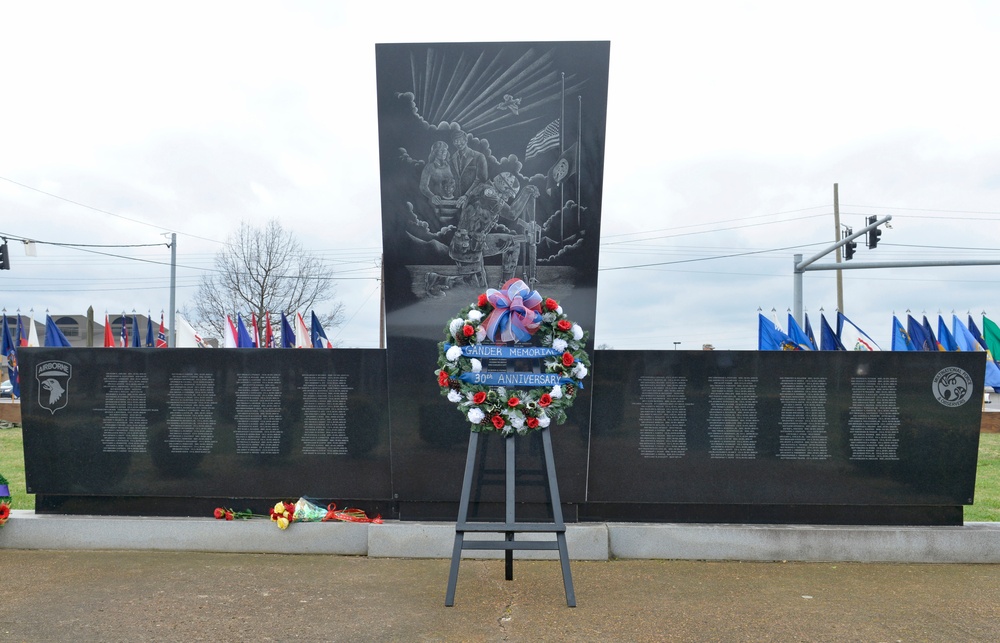 The Gander Memorial, 30th anniversary ceremony