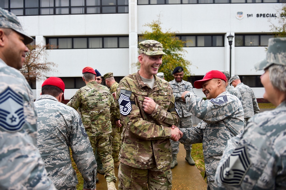 Hurlburt’s chief master sergeants congratulate newest chief selects