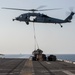Marines and Sailors conduct aerial resupply aboard USS Kearsarge