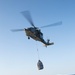Marines and Sailors conduct aerial resupply aboard USS Kearsarge