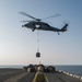 Marines and Sailors conduct aerial resupply aboard USS Kearsarge
