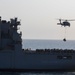 Marines and Sailors conduct aerial resupply aboard USS Kearsarge