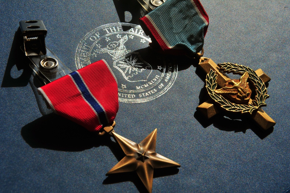 Air Force Cross/Double Silver Star ceremony