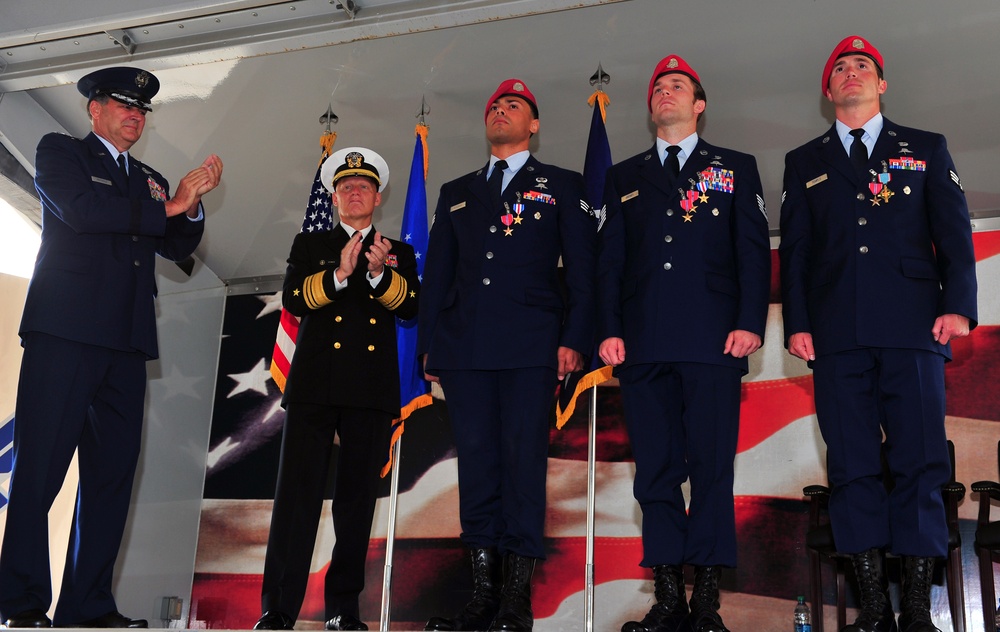 Air Force Cross/Double Silver Star ceremony