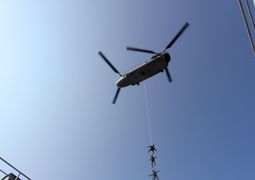 Soldiers, Marines exercise joint capabilities aboard Army vessel