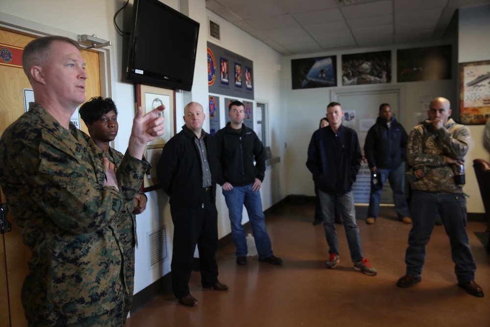 24th Marine Expeditionary Unit Marines Tour Resource Centers Aboard Camp Lejeune
