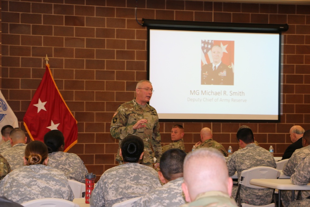 Deputy Chief, Army Reserve holds town hall at Fort Sam Houston