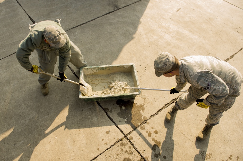 374th Civil Engineer Squadron pavement and equipment shop
