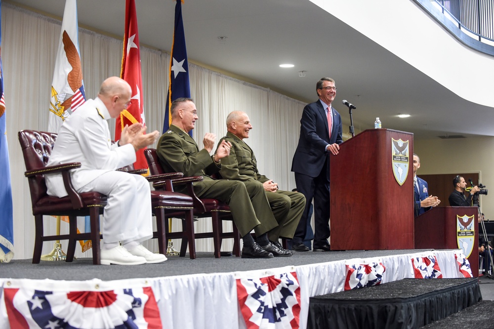 Secretary of defense delivers remarks at the USSOUTHCOM COC